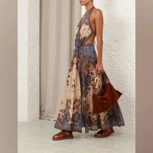 NWOT ！Zimmermann Ascension Plunge Halter Maxi- Size 0/US4
